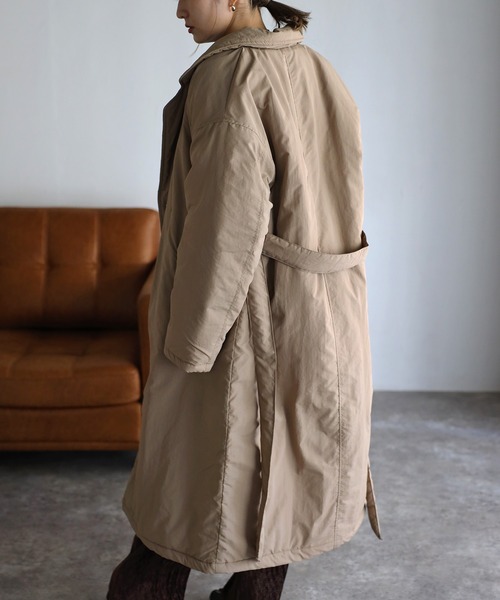 Bonjour Sagan(ボンジュールサガン)の「ダウンライクトレンチコート(トレンチコート・レディース・ブラック/アイボリー/ベージュ・FREE)」の18枚目の写真