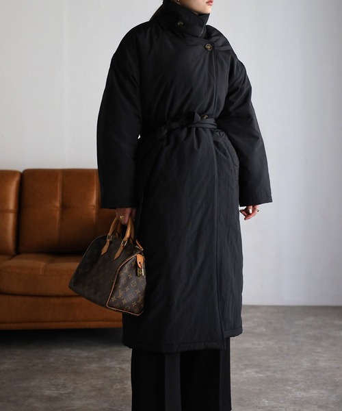 Bonjour Sagan(ボンジュールサガン)の「ダウンライクトレンチコート(トレンチコート・レディース・ブラック/アイボリー/ベージュ・FREE)」の10枚目の写真