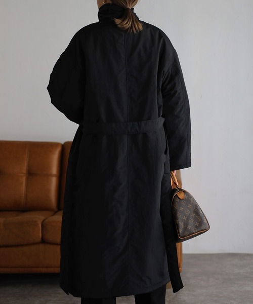 Bonjour Sagan(ボンジュールサガン)の「ダウンライクトレンチコート(トレンチコート・レディース・ブラック/アイボリー/ベージュ・FREE)」の13枚目の写真