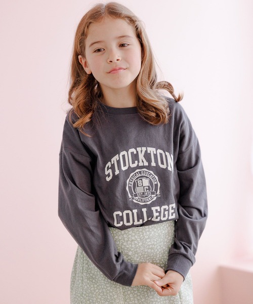 GLOBAL WORK(グローバルワーク)の「ヘビロッTEE/プリント長袖/162587(Tシャツ/カットソー・キッズ・ブルー/ホワイト系5/グレー系9/ホワイト系6/グレー系8/ホワイト系その他3/ベージュ系その他・100cm/110cm/120cm/130cm/140cm/150cm/160cm)」の5枚目の写真