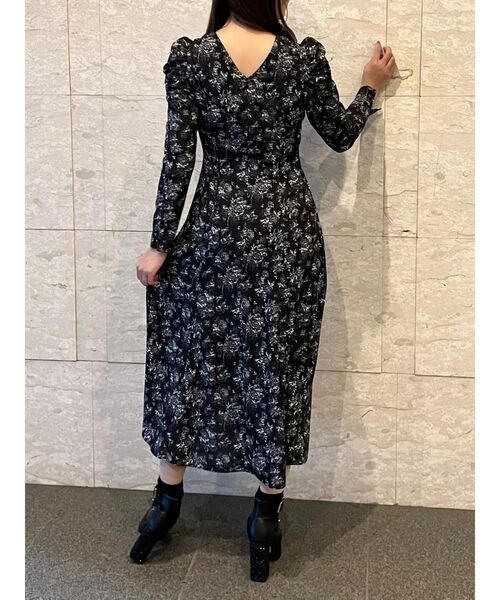 EATME（イートミー）の「トワルドジュイプリントマキシワンピース（ワンピース・レディース・ブラック/オフホワイト/グレー・SMALL/MEDIUM）」の13枚目の写真