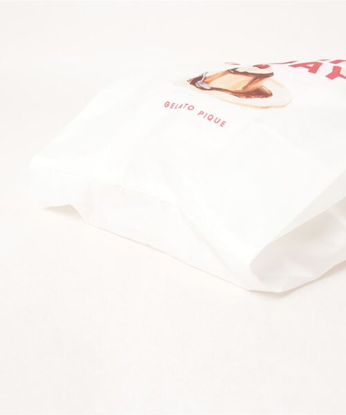 gelato pique（ジェラートピケ）の「プリンワンポイント柄マチ付きエコ