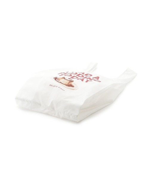 gelato pique（ジェラートピケ）の「プリンワンポイント柄マチ付きエコ