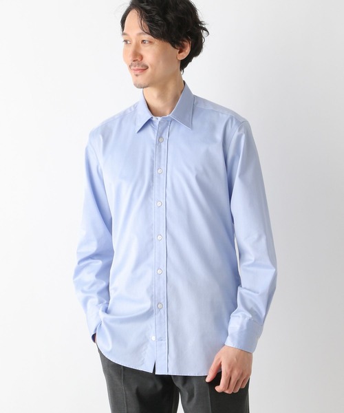 GLOBAL WORK(グローバルワーク)の「ブロードシャツ/Salon de GW/163999(シャツ/ブラウス・メンズ・ネイビー/その他1/スカイブルー・X-LARGE/SMALL/LARGE/MEDIUM)」の4枚目の写真