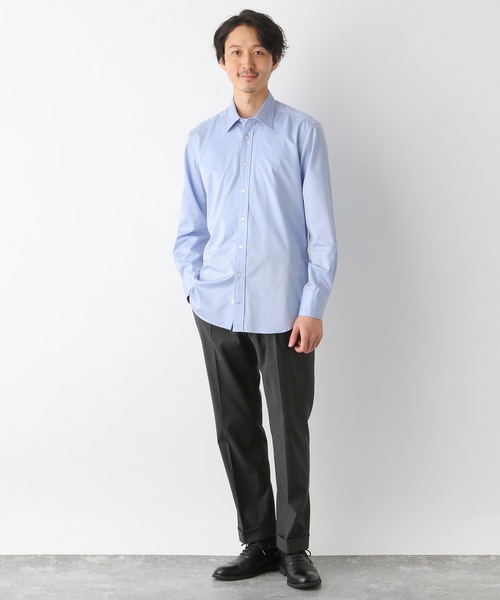 GLOBAL WORK(グローバルワーク)の「ブロードシャツ/Salon de GW/163999(シャツ/ブラウス・メンズ・ネイビー/その他1/スカイブルー・X-LARGE/SMALL/LARGE/MEDIUM)」の8枚目の写真