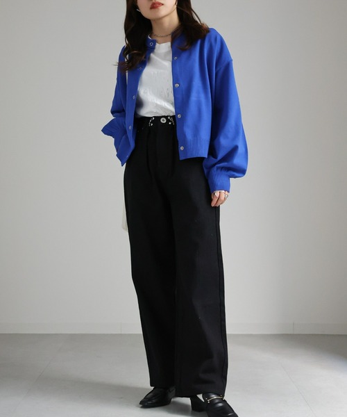 sakishimatokyo(サキシマトーキョー)の「クリップタックパンツ(デニムパンツ・レディース・ベージュ/ブラック/カーキ/オフホワイト・M/L)」の17枚目の写真