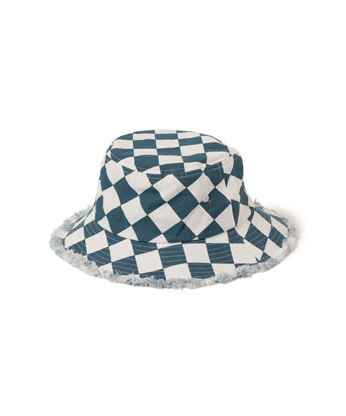 B:MING by BEAMS（ビーミングバイビームス）の「B:MING by BEAMS / ダイヤ柄 バケットハット（ハット・キッズ・ネイビー/オレンジ・ONE SIZE）」の14枚目の写真