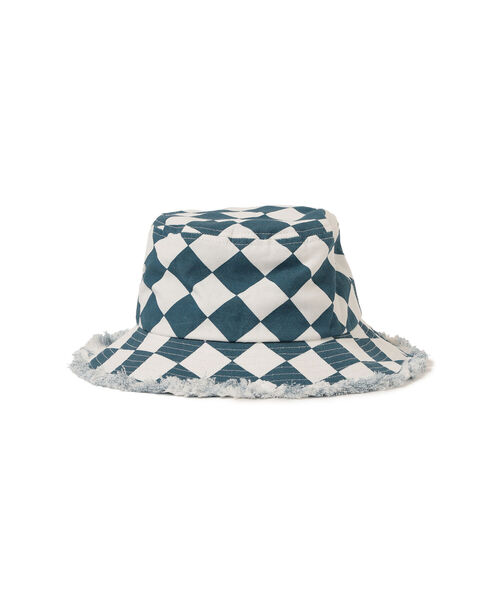 B:MING by BEAMS（ビーミングバイビームス）の「B:MING by BEAMS / ダイヤ柄 バケットハット（ハット・キッズ・ネイビー/オレンジ・ONE SIZE）」の16枚目の写真