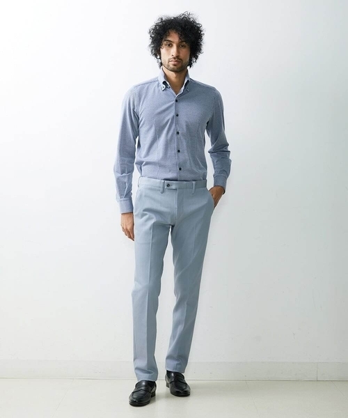 MICHEL KLEIN HOMME (ミッシェルクランオム)の「《日本製》千鳥柄イージーケアシャツ(シャツ/ブラウス・メンズ・ブラック/ベージュ/ブルー・MEDIUM/X-LARGE/LARGE)」の17枚目の写真