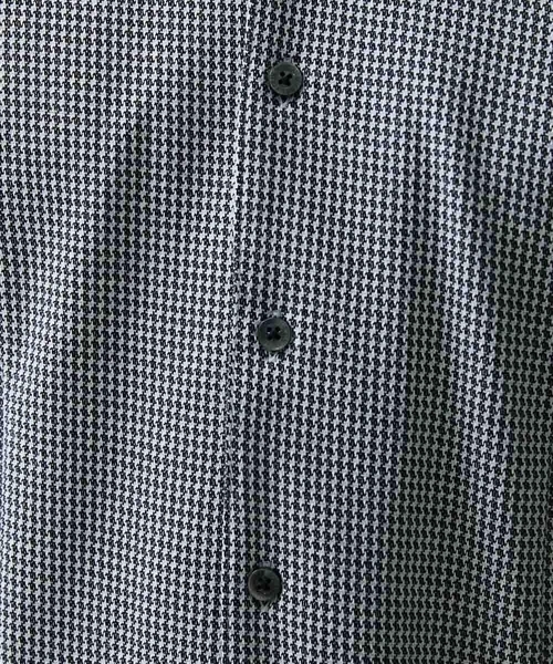 MICHEL KLEIN HOMME (ミッシェルクランオム)の「《日本製》千鳥柄イージーケアシャツ(シャツ/ブラウス・メンズ・ブラック/ベージュ/ブルー・MEDIUM/X-LARGE/LARGE)」の5枚目の写真