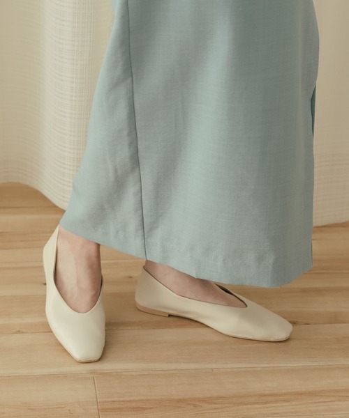 SENSE OF PLACE by URBAN RESEARCH（センスオブプレイスバイアーバンリサーチ）の「クッションフラットシューズ（パンプス・レディース・ライトベージュ/アイボリー/ブラック・SMALL/MEDIUM/LARGE）」の4枚目の写真