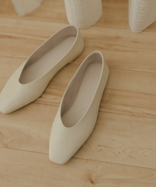 SENSE OF PLACE by URBAN RESEARCH（センスオブプレイスバイアーバンリサーチ）の「クッションフラットシューズ（パンプス・レディース・ライトベージュ/アイボリー/ブラック・SMALL/MEDIUM/LARGE）」の7枚目の写真