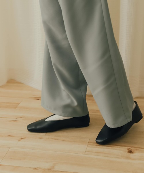 SENSE OF PLACE by URBAN RESEARCH（センスオブプレイスバイアーバンリサーチ）の「クッションフラットシューズ（パンプス・レディース・ライトベージュ/アイボリー/ブラック・SMALL/MEDIUM/LARGE）」の10枚目の写真