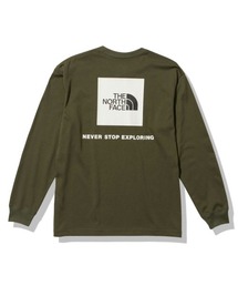 THE NORTH FACE/ザ・ノース・フェイス ロングスリーブバックスクエアロゴティー UVケア バックプリントロンT NT32343