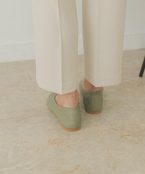 RODE SKO（ロデスコ）の「やわらかVカットフラットシューズ（バレエシューズ・レディース・イエロー/ミント/パープル系その他/ブラック/オフホワイト・37/38/36）」の11枚目の写真