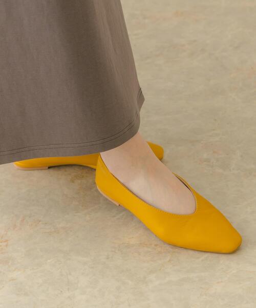 RODE SKO（ロデスコ）の「やわらかVカットフラットシューズ（バレエシューズ・レディース・イエロー/ミント/パープル系その他/ブラック/オフホワイト・37/38/36）」の16枚目の写真