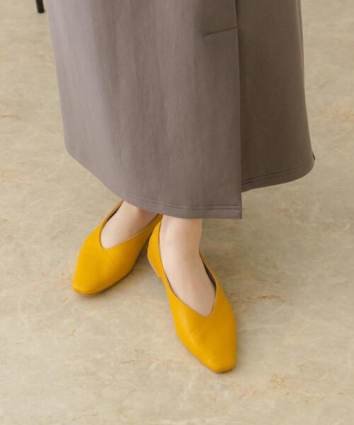 RODE SKO（ロデスコ）の「やわらかVカットフラットシューズ（バレエシューズ・レディース・イエロー/ミント/パープル系その他/ブラック/オフホワイト・37/38/36）」の18枚目の写真