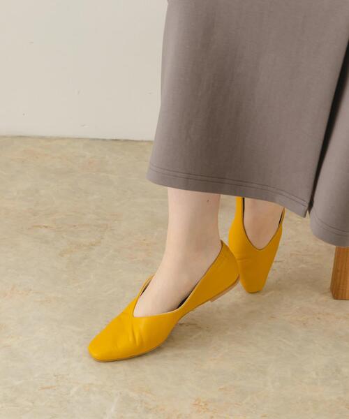 RODE SKO（ロデスコ）の「やわらかVカットフラットシューズ（バレエシューズ・レディース・イエロー/ミント/パープル系その他/ブラック/オフホワイト・37/38/36）」の19枚目の写真