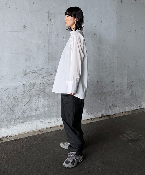 y/m by RIKA（イムバイリカ）の「オーバーサイズシャツ（シャツ/ブラウス・レディース・イエロー/オフホワイト/ブルー・FREE）」の13枚目の写真