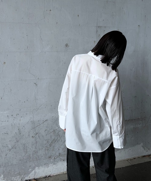 y/m by RIKA（イムバイリカ）の「オーバーサイズシャツ（シャツ/ブラウス・レディース・イエロー/オフホワイト/ブルー・FREE）」の17枚目の写真