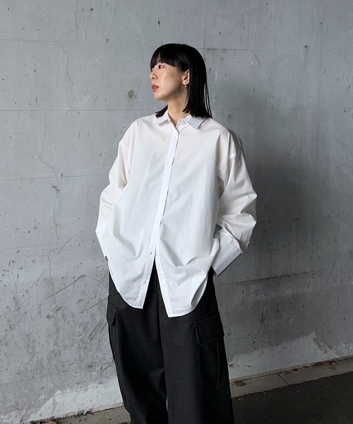 y/m by RIKA（イムバイリカ）の「オーバーサイズシャツ（シャツ/ブラウス・レディース・イエロー/オフホワイト/ブルー・FREE）」の8枚目の写真