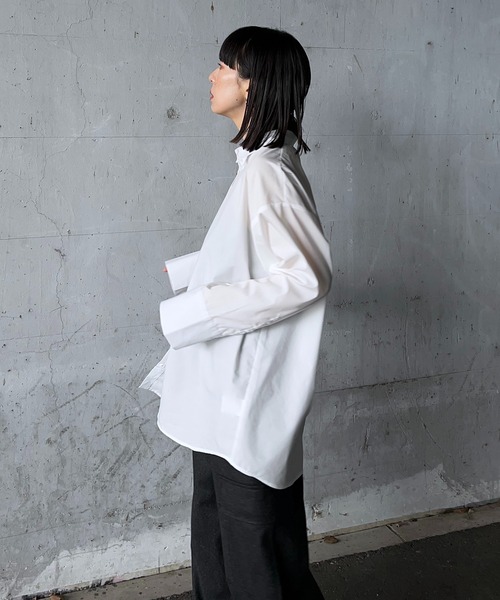 y/m by RIKA（イムバイリカ）の「オーバーサイズシャツ（シャツ/ブラウス・レディース・イエロー/オフホワイト/ブルー・FREE）」の21枚目の写真