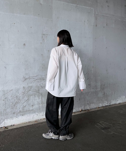 y/m by RIKA（イムバイリカ）の「オーバーサイズシャツ（シャツ/ブラウス・レディース・イエロー/オフホワイト/ブルー・FREE）」の5枚目の写真