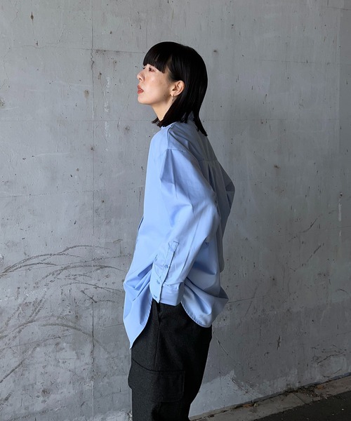 y/m by RIKA（イムバイリカ）の「オーバーサイズシャツ（シャツ/ブラウス・レディース・イエロー/オフホワイト/ブルー・FREE）」の14枚目の写真