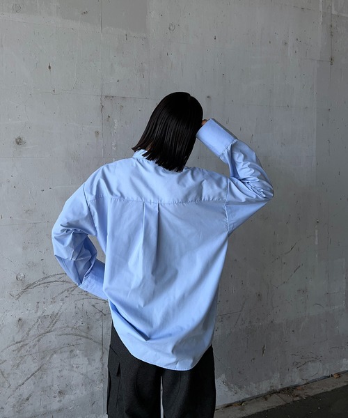 y/m by RIKA（イムバイリカ）の「オーバーサイズシャツ（シャツ/ブラウス・レディース・イエロー/オフホワイト/ブルー・FREE）」の10枚目の写真