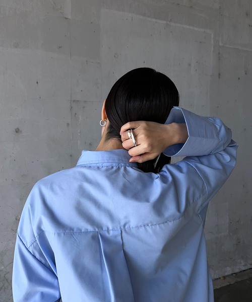 y/m by RIKA（イムバイリカ）の「オーバーサイズシャツ（シャツ/ブラウス・レディース・イエロー/オフホワイト/ブルー・FREE）」の22枚目の写真