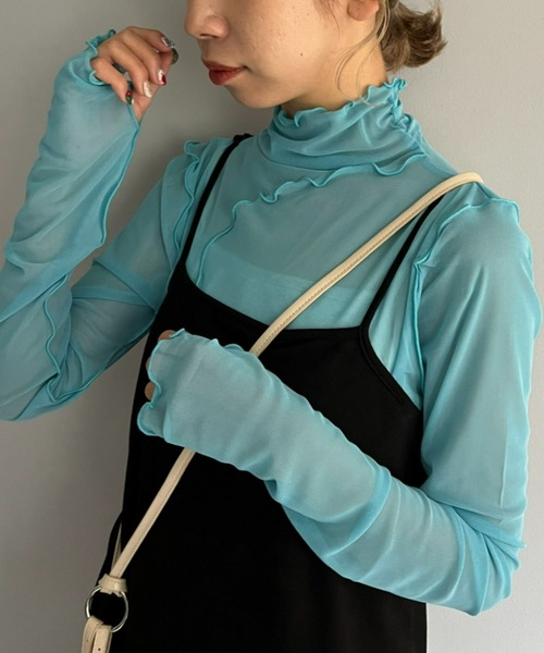 CIAOPANIC(チャオパニック)の「シアータートルデザイントップス(Tシャツ/カットソー・レディース・ブラック/ブルー/ピンク・FREE)」の3枚目の写真