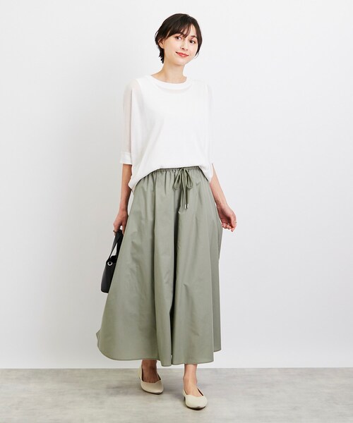 SHOO・LA・RUE（シューラルー）の「◆【時短コーデ/2点セット】シアードルマンニット＋タンクトップ（その他トップス・レディース・ブラック/ホワイト/グレー系/パープル系4/グリーン/イエロー・00）」の10枚目の写真