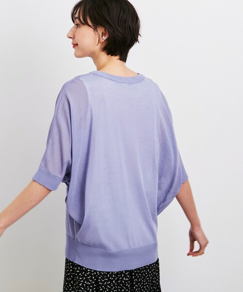 SHOO・LA・RUE（シューラルー）の「◆【時短コーデ/2点セット】シアードルマンニット＋タンクトップ（その他トップス・レディース・ブラック/ホワイト/グレー系/パープル系4/グリーン/イエロー・00）」の17枚目の写真