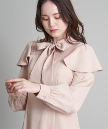 A de a.v.v | 肩フリルチュールドッキングマーメイドワンピース(ドレス)