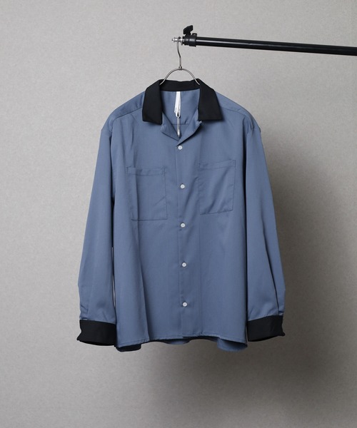 ARCHIVER(アーカイバ)の「【Ir】ロングスリーブ クレリックオープンカラーシャツ(シャツ/ブラウス・メンズ・オフホワイト/カーキ/サックスブルー/ブラック/ベージュ/モカ/グリーン・MEDIUM/LARGE/X-LARGE)」の7枚目の写真