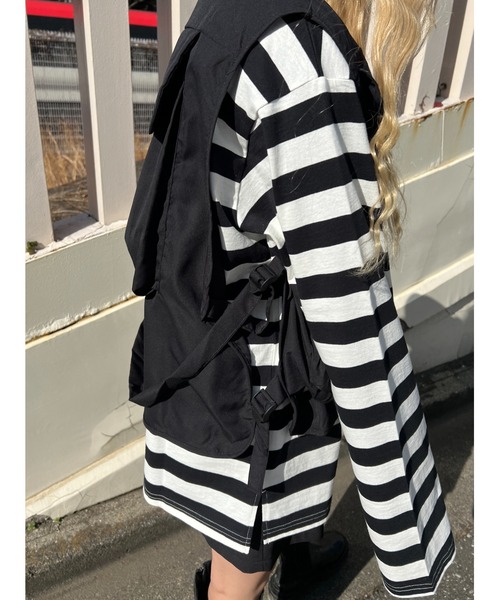 WC（ダブル シー）の「ミリタリーポケットベスト（ベスト・レディース・ピンク/ブラック・FREE）」の9枚目の写真