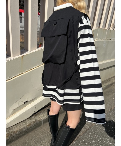 WC（ダブル シー）の「ミリタリーポケットベスト（ベスト・レディース・ピンク/ブラック・FREE）」の10枚目の写真