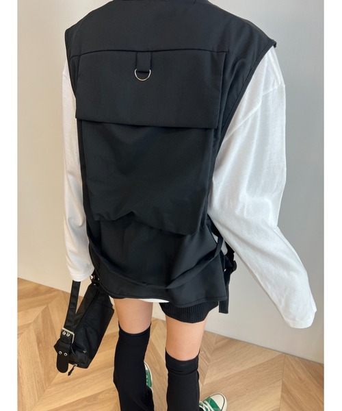 WC（ダブル シー）の「ミリタリーポケットベスト（ベスト・レディース・ピンク/ブラック・FREE）」の18枚目の写真