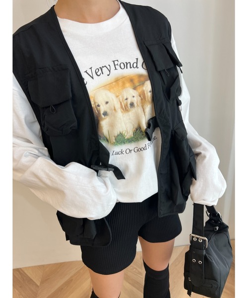 WC（ダブル シー）の「ミリタリーポケットベスト（ベスト・レディース・ピンク/ブラック・FREE）」の21枚目の写真