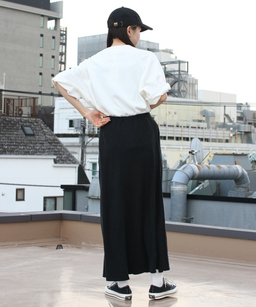 THE SHINZONE（ザ　シンゾーン）の「THE SHINZONE/シンゾーン　ハーフスリーブダブルガゼットプルオーバー　HALFSLEEVE W GAZETTE PULLOVER　23MMSCU07（Tシャツ/カットソー・レディース・ホワイト/グレー/ブルー・FREE）」の4枚目の写真