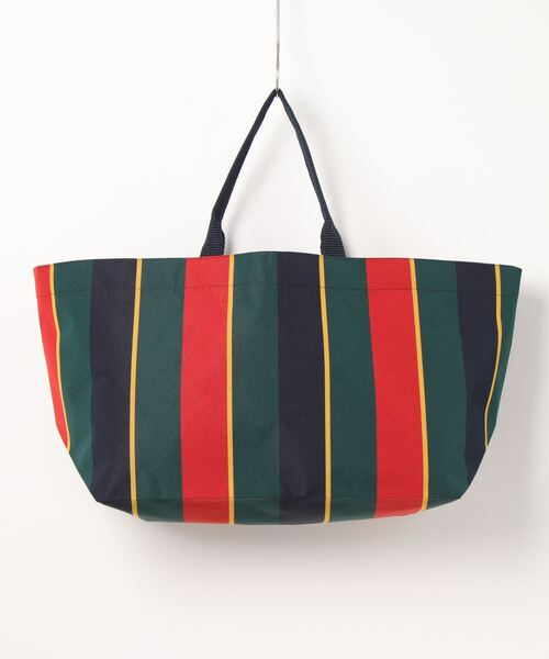 HOLLINGWORTH COUNTRY OUTFITTERS(ホリングワース カントリーアウトフィッターズ)の「【Hollingworth country outfitters/ホリングワース カントリーアウトフィッターズ】ラージトートバッグ ストライプ(トートバッグ・レディース・ネイビー系・FREE)」の2枚目の写真