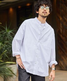 Firsthand | SHIRT FIRSTHAND by 5525gallery/シャツファーストハンド バイ 5525ギャラリー BandCollar LongSleeve SHIRT / バンドカラーシャツ(シャツ/ブラウス)