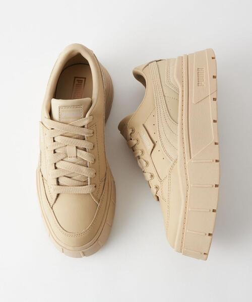 PUMA 厚底　スニーカー　ベージュ　23.5 PUMA（プーマ）の「【別注】＜PUMA＞MAYZE STACK スニーカー