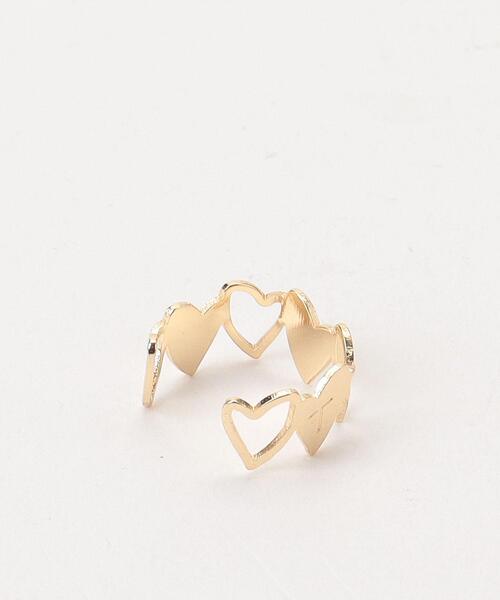 To b. by agnes b.（トゥービーバイアニエスベー）の「WT91 EAR CUFF ハートイヤーカフ（イヤリング・レディース・ゴールド・FREE）」の3枚目の写真
