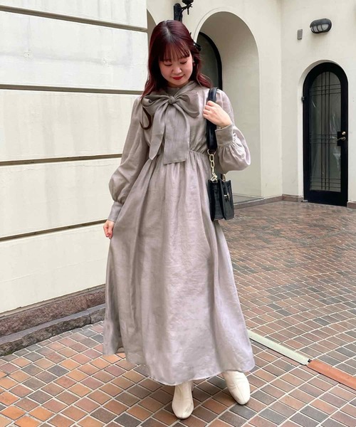 NICE CLAUP AYANO企画 カーデセットワンピース スタッフ企画