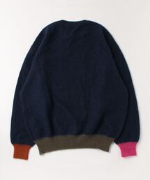 ミスタージェントルマン　異素材切り替えドッキングニット　セーター　ウール　L 73190814_b_01_215.jpg