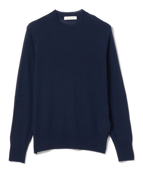 【Demi-Luxe BEAMS】デミルクスビームス セーター ニット タートルネックニット アルパカ混 紺系 Demi-Luxe BEAMS（デミルクス ビームス）リブ タートルネック