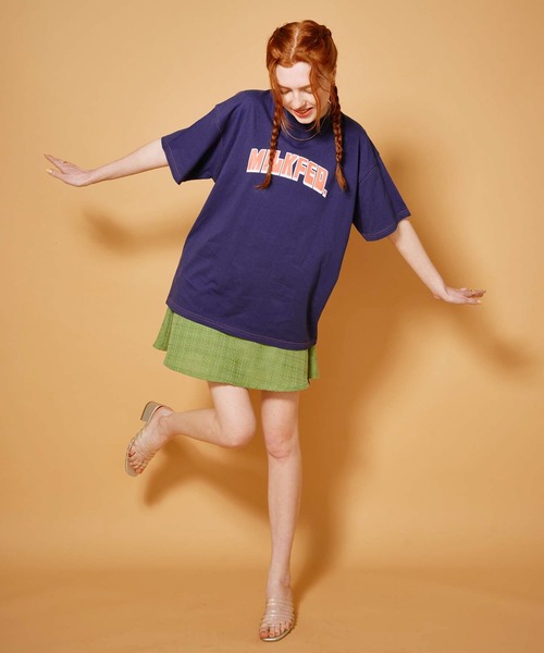 ミルクフェド MILKFED. エンブロイダリー バー ワイド ショートスリーブTシャツ 103251011009 SS25 EMBROIDERY BAR WIDE S S TEE レディース ASH  正規取扱店 楽天市場】【6/30まで！最大100％ポイントバック！】ミルク