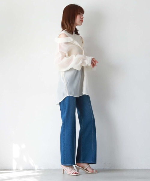 マルチｗａｙシアーシャツレイヤードＴＯＰＳ