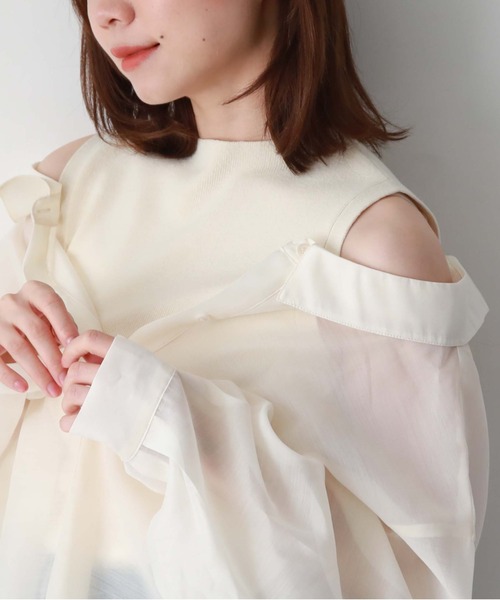 マルチｗａｙシアーシャツレイヤードＴＯＰＳ